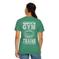 Camiseta unisex teñida de fitness (diseño en la espalda) 10