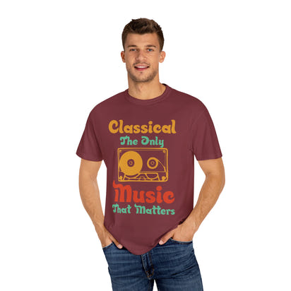 (Música)Camiseta unisex teñida en prenda