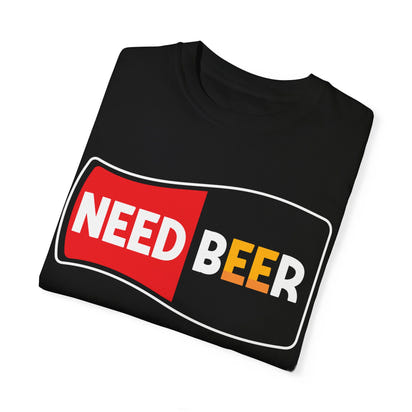 Unisex-T-Shirt aus stückgefärbtem Material