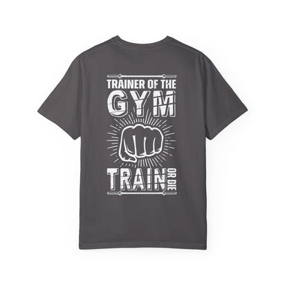 Camiseta unisex teñida de fitness (diseño en la espalda) 10
