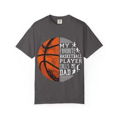 Mein Lieblingsbasketballspieler nennt mich Papa – T-Shirt, Unisex-Sportshirt, Geschenk für sportbegeisterte Väter, Vatertag, Basketball-Fan-Shirt