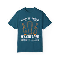 Unisex-T-Shirt aus stückgefärbtem Material