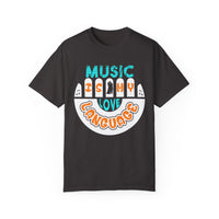 (Música)Camiseta unisex teñida en prenda