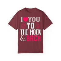 (Valentinstag) Unisex-T-Shirt aus stückgefärbtem Material