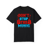 (Musik)Unisex-T-Shirt aus stückgefärbtem Material