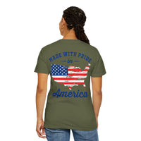 American Patriot Unisex Garment-Dyed T-shirt 1