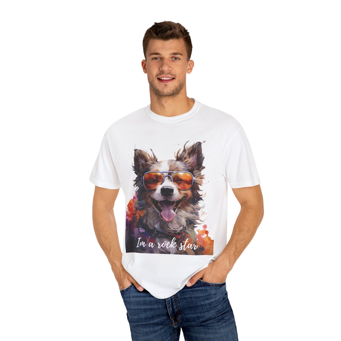 Artistic touch (Dogs) Unisex Garment-Dyed T-shirt