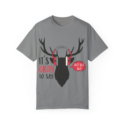 Weihnachtliches Unisex-T-Shirt, stückgefärbt 1