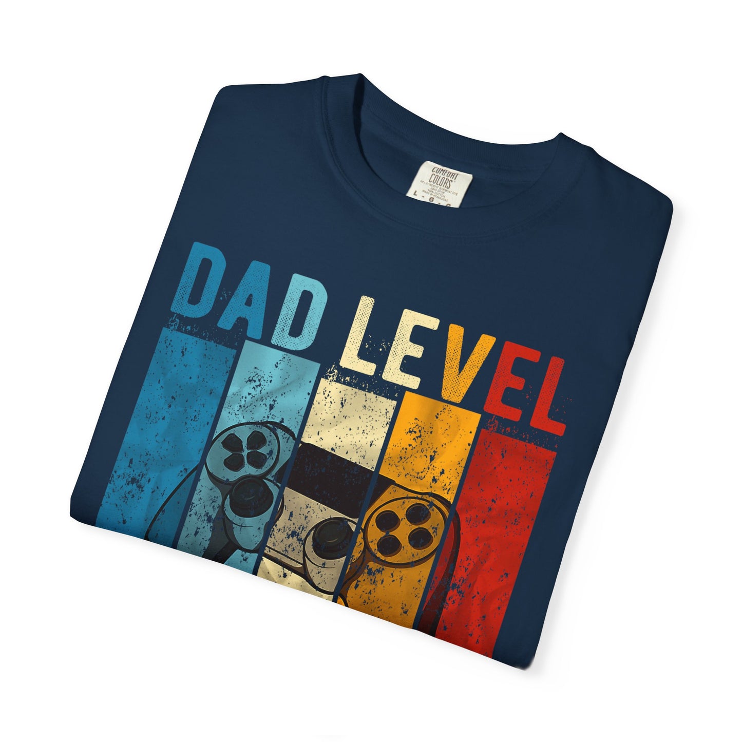 „Dad Level Unlocked“-T-Shirt, Gaming-Shirt, Unisex-Shirt, Vatertagsgeschenk, Gamer-Papa-Kleidung