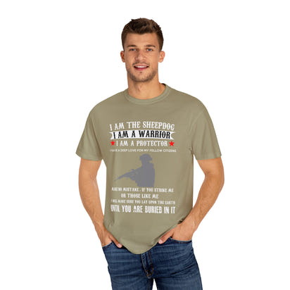 Militärisches Unisex-T-Shirt, stückgefärbt