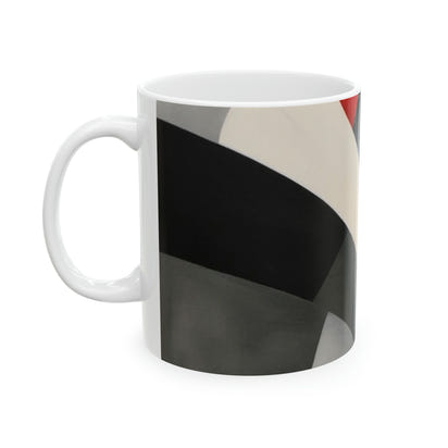 Tazas Taza de cerámica con toque artístico de 11 oz