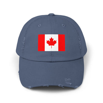 Unisex-Kappe mit abgenutztem Kanada-Flaggenmuster, lässige Mütze für Outdoor-Abenteuer, Fanartikel zum kanadischen Nationalstolz, Geschenkidee zum Canada Day, stylisches Sommeraccessoire