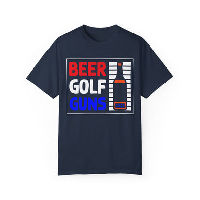 Unisex-T-Shirt aus stückgefärbtem Material