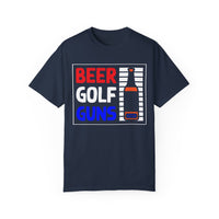 Unisex-T-Shirt aus stückgefärbtem Material