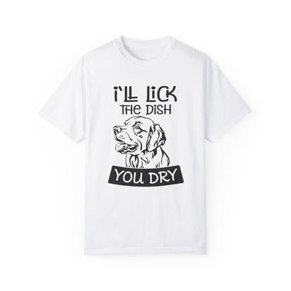 Unisex-T-Shirt aus stückgefärbtem Material