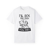 Unisex-T-Shirt aus stückgefärbtem Material