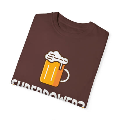 Unisex-T-Shirt aus stückgefärbtem Material