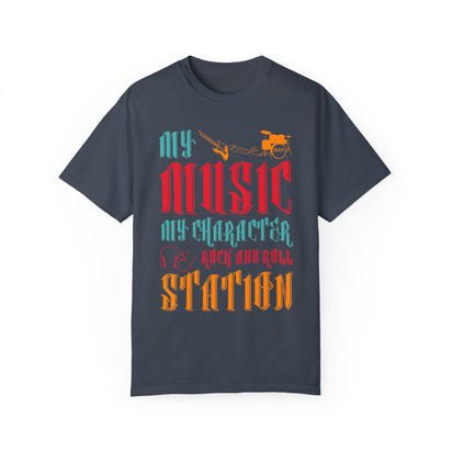(Música)Camiseta unisex teñida en prenda