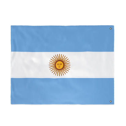 Bandera argentina de doble cara, decoración artesanal para el hogar, decoración de exteriores, pancarta para eventos deportivos, regalo único para los amantes de las banderas.
