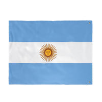 Bandera argentina de doble cara, decoración artesanal para el hogar, decoración de exteriores, pancarta para eventos deportivos, regalo único para los amantes de las banderas.