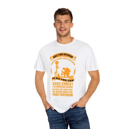 Militärisches Unisex-T-Shirt, stückgefärbt