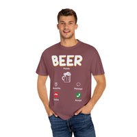 Unisex-T-Shirt mit Alkohol-Motiv, stückgefärbt