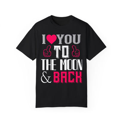 (Valentinstag) Unisex-T-Shirt aus stückgefärbtem Material
