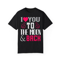 (Valentinstag) Unisex-T-Shirt aus stückgefärbtem Material