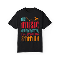 (Música)Camiseta unisex teñida en prenda