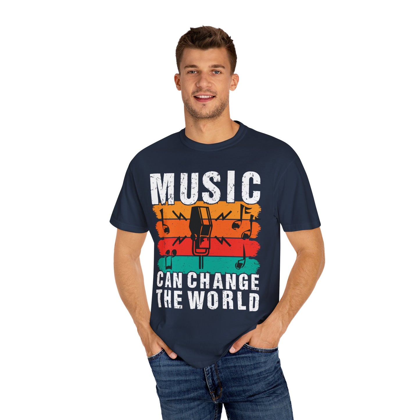 (Music)Unisex Garment-Dyed T-shirt