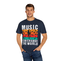 (Música)Camiseta unisex teñida en prenda