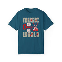 (Música)Camiseta unisex teñida en prenda