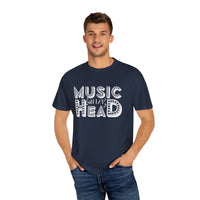 (Música)Camiseta unisex teñida en prenda