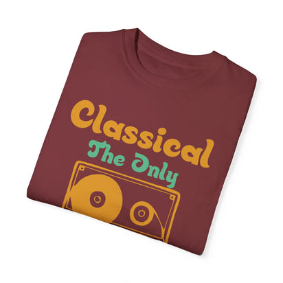 (Música)Camiseta unisex teñida en prenda