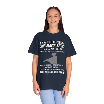Militärisches Unisex-T-Shirt, stückgefärbt