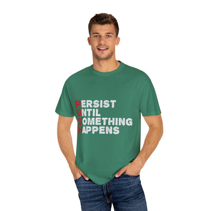 Unisex-T-Shirt aus stückgefärbtem Material
