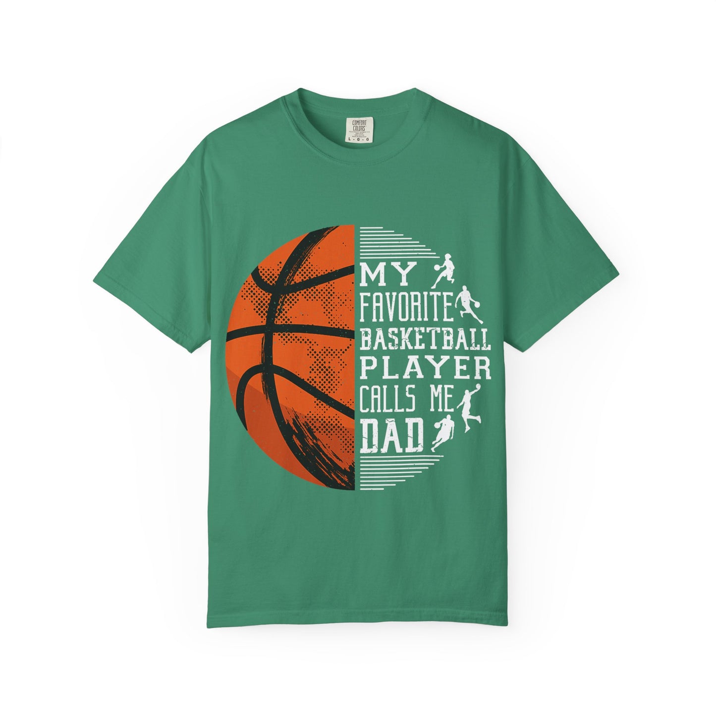 Mein Lieblingsbasketballspieler nennt mich Papa – T-Shirt, Unisex-Sportshirt, Geschenk für sportbegeisterte Väter, Vatertag, Basketball-Fan-Shirt
