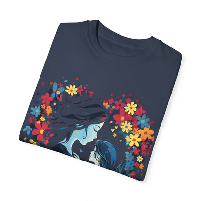 Camiseta unisex teñida con toque artístico (Madre)
