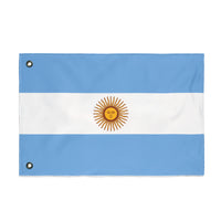 Bandera argentina de doble cara, decoración artesanal para el hogar, decoración de exteriores, pancarta para eventos deportivos, regalo único para los amantes de las banderas.