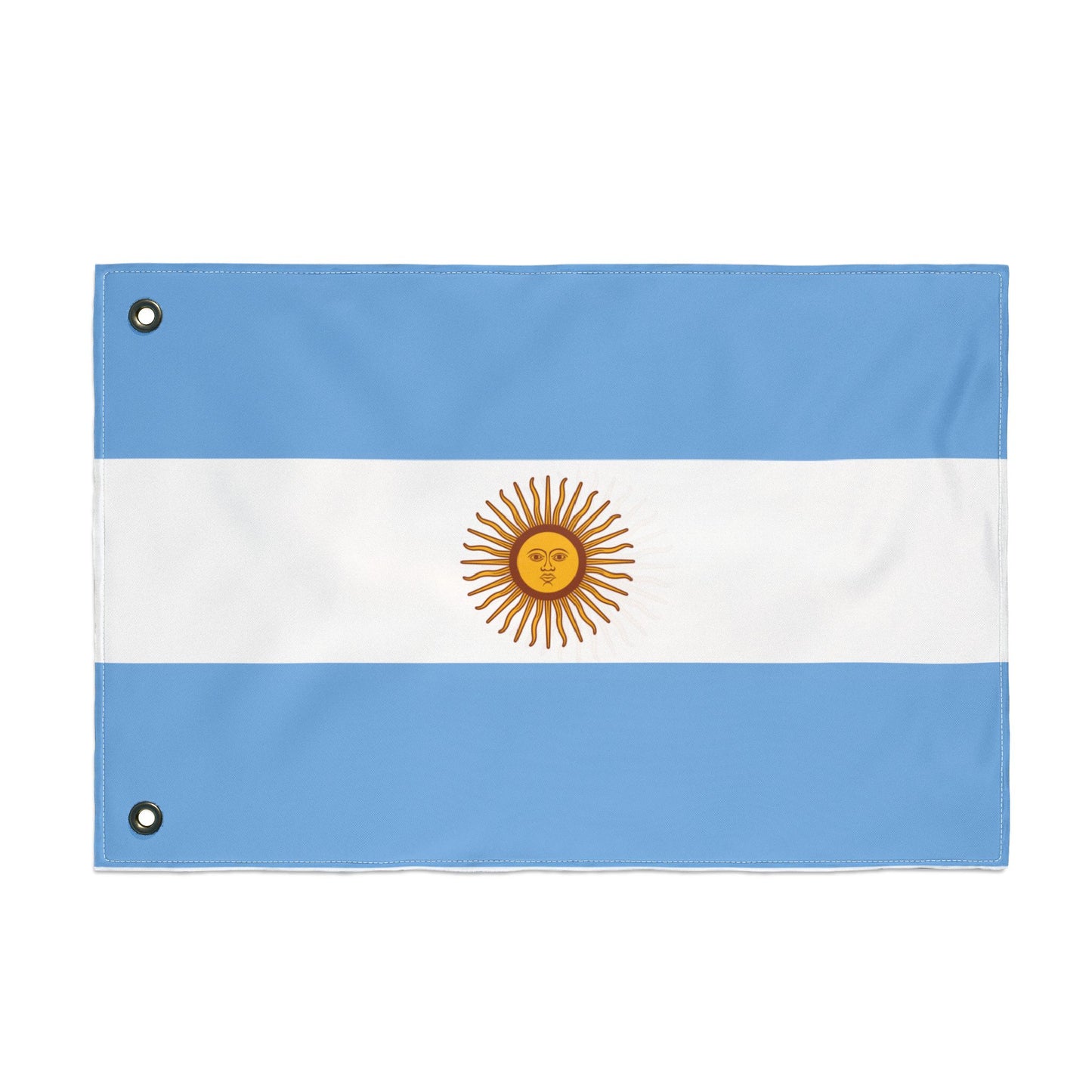 Bandera argentina de doble cara, decoración artesanal para el hogar, decoración de exteriores, pancarta para eventos deportivos, regalo único para los amantes de las banderas.