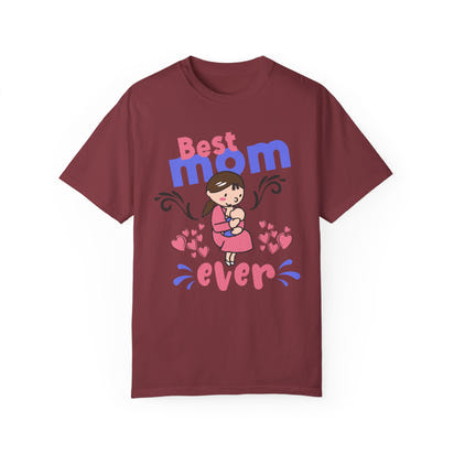 Unisex-T-Shirt aus stückgefärbtem Material