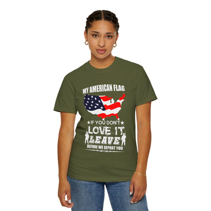 Militärisches Unisex-T-Shirt, stückgefärbt