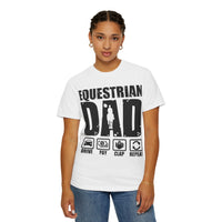Camiseta para papá ecuestre, regalo único para el Día del Padre, regalo para amantes de los caballos, camiseta unisex informal, ropa para papá que monta a caballo