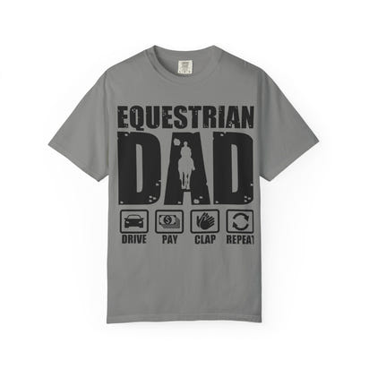 Camiseta para papá ecuestre, regalo único para el Día del Padre, regalo para amantes de los caballos, camiseta unisex informal, ropa para papá que monta a caballo