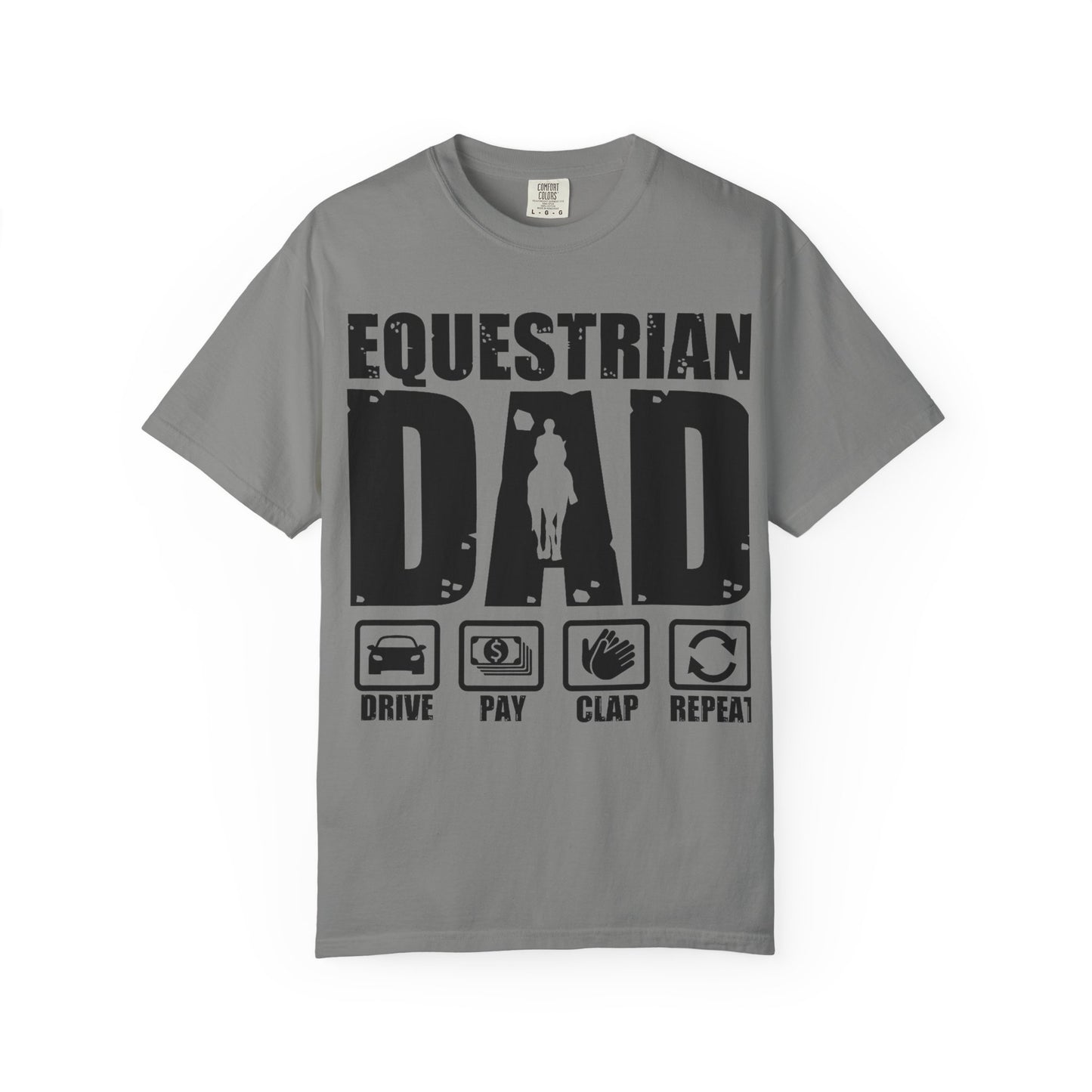 Camiseta para papá ecuestre, regalo único para el Día del Padre, regalo para amantes de los caballos, camiseta unisex informal, ropa para papá que monta a caballo