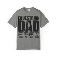 Camiseta para papá ecuestre, regalo único para el Día del Padre, regalo para amantes de los caballos, camiseta unisex informal, ropa para papá que monta a caballo
