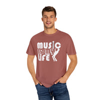 (Música)Camiseta unisex teñida en prenda