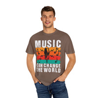 (Música)Camiseta unisex teñida en prenda