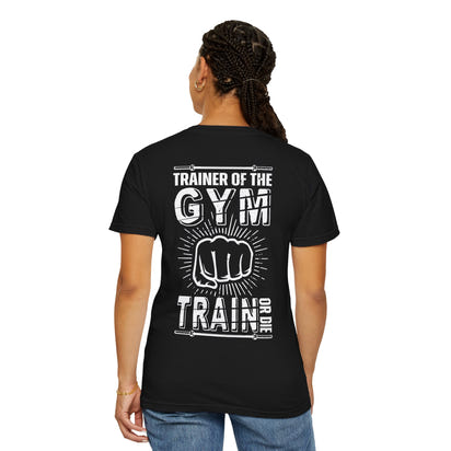 Camiseta unisex teñida de fitness (diseño en la espalda) 10