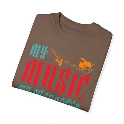 (Música)Camiseta unisex teñida en prenda